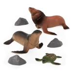 Terra by Battat: Zestaw zwierząt z AKCESORIAMI 60 el. - Świat OCEANU - obrazek 10