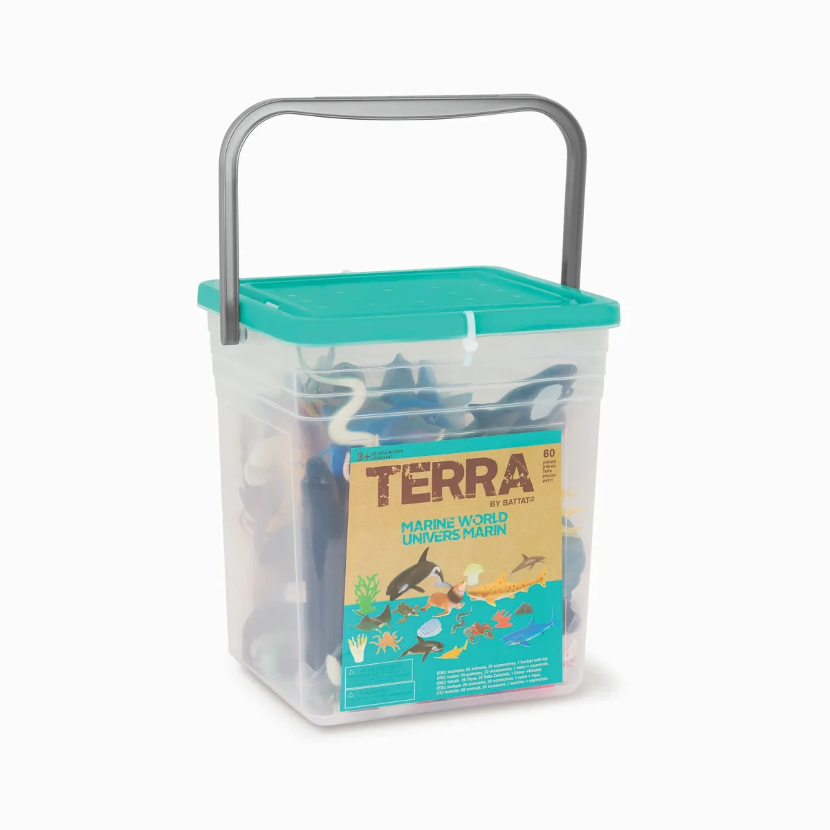 Terra by Battat: Zestaw zwierząt z AKCESORIAMI 60 el. - Świat OCEANU - obrazek 5