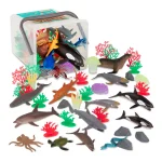 Terra by Battat: Zestaw zwierząt z AKCESORIAMI 60 el. - Świat OCEANU