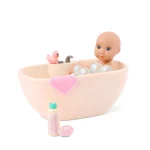 Our Generation: Lalka niemowlę z wanną i akcesoriami – Baby Lacy & Bathtime - obrazek 2