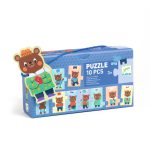 Djeco: Puzzle 10 elem. UBIERANKI MISIA TEDDY'EGO 3+