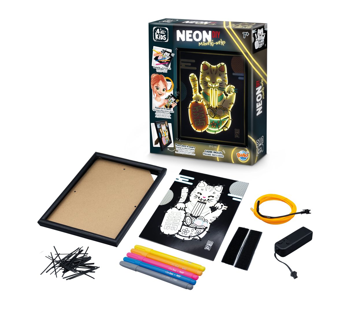 Buki: Zrób to sam - NEON Maneki-neko 7+ - obrazek 2