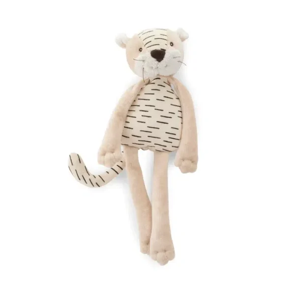 Moulin Roty: maskotka - grzechotka tygrys Baboo 30cm / LA FORET MAWA