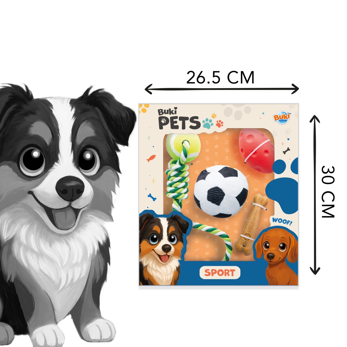 Buki: Zestaw zabawek dla psów - SPORT - obrazek 2