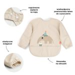 Done by Deer Śliniak z Rękawami 6-18m Celebration Sand - obrazek 3