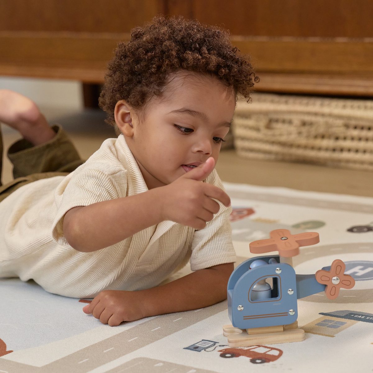 Little Dutch: drewniane autko helokopter - obrazek 2