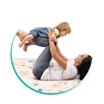 LUDI: Składana duża mata do zabawy 2w1 – pastelowy świat & tor samochodowy - obrazek 5