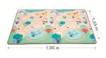 LUDI: Składana duża mata do zabawy 2w1 – pastelowy świat & tor samochodowy - obrazek 4