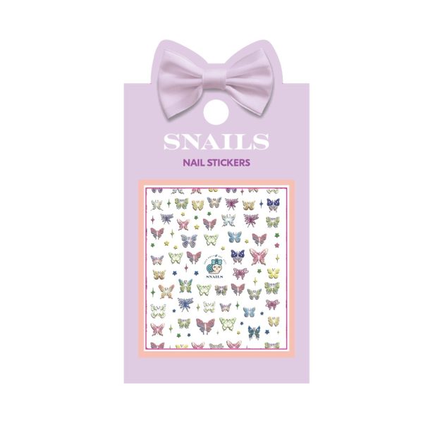 Snails: Naklejki na paznokcie dla dzieci - Butterfly Garden