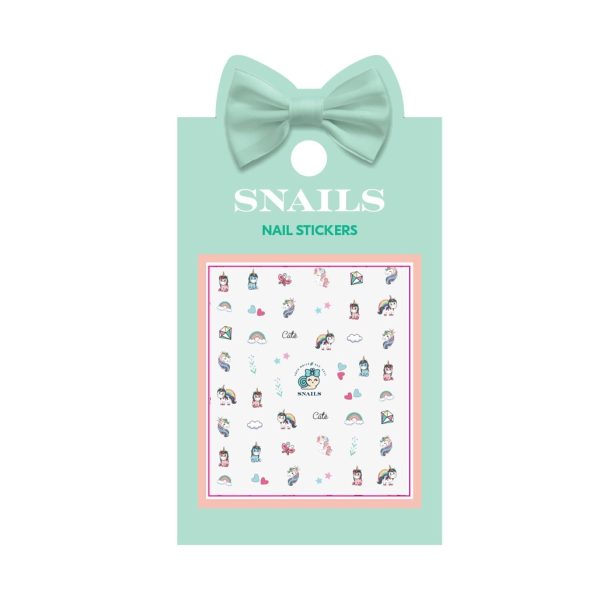 Snails: Naklejki na paznokcie dla dzieci - Unicorn Queen