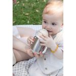 Beaba: Bidon niekapek ze słomką termiczny 250 ml Clay Earth - obrazek 2