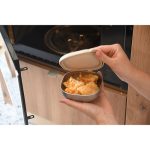 Beaba Pojemnik na jedzenie ze stali nierdzewnej z silikonową pokrywką 3 szt. Natural set - obrazek 5