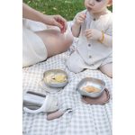 Beaba Pojemnik na jedzenie ze stali nierdzewnej z silikonową pokrywką 3 szt. Natural set - obrazek 4