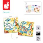 Janod Multizestaw kreatywny - Okrągłe naklejki metaliczne My arts & crafts 3+ - obrazek 3