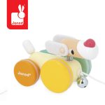 Janod Piesek drewniany do ciągnięcia Zigolos 12m+