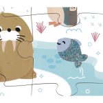 Janod Puzzle sensoryczne dotykowe Kraina polarna 20 el. 2+ - obrazek 5