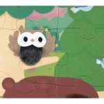 Janod Puzzle sensoryczne dotykowe Las 20 el. 2+ - obrazek 4