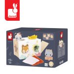 Janod Sorter drewniany pudełko sensoryczne z chusteczkami Pure 12m+ - obrazek 6