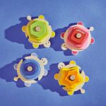 Janod Układanka piramida wieża drewniana Żółwie Zigolos 18m+ - obrazek 2