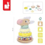 Janod Układanka piramida drewniana wańka-wstańka Owieczka Zigolos 12m+ - obrazek 5