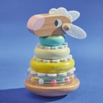 Janod Układanka piramida drewniana wańka-wstańka Owieczka Zigolos 12m+ - obrazek 2