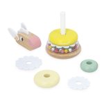 Janod Układanka piramida drewniana wańka-wstańka Owieczka Zigolos 12m+ - obrazek 4