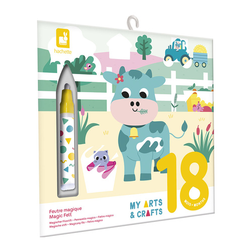 Janod Kolorowanka wodna wielorazowa My arts & crafts Farma 18m+