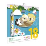 Janod Kolorowanka wodna wielorazowa My arts & crafts Urocze zwierzątka 18m+