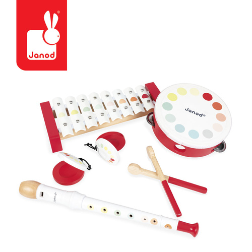 Janod Zestaw zabawek muzycznych Confetti 18m+