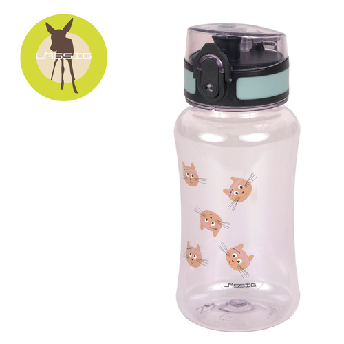Lassig Butelka tritanowa 420ml / bidon Tiny Team Kotek