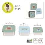 Lassig: Pojemniki na przekąski, stal nierdzewna, 3 szt., Tiny Team Piesek - obrazek 4