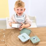 Lassig: Pojemniki na przekąski, stal nierdzewna, 3 szt., Tiny Team Piesek - obrazek 3