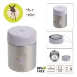 Lassig: Pojemnik - termos obiadowy 315 ml Tiny Team Kotek - obrazek 3