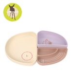 Lassig Zestaw silikonowych naczyń 3 el. Tiny Team Kotek