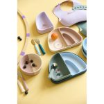 Lassig Zestaw silikonowych naczyń 3 el. Tiny Team Kotek - obrazek 6