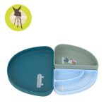 Lassig Zestaw silikonowych naczyń 3 el. Tiny Team Piesek