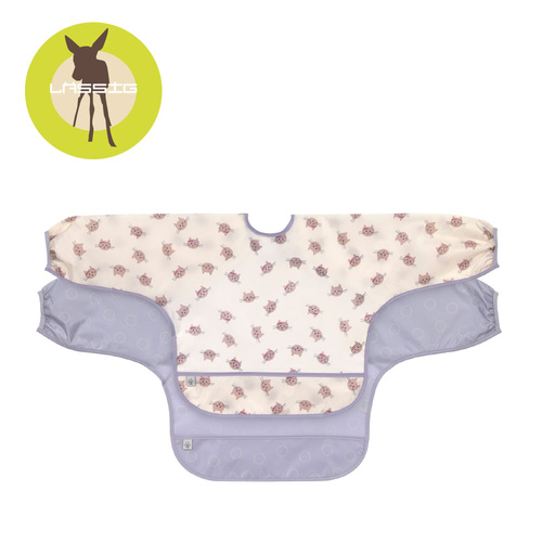 Lassig: Zestaw śliniaków z długim rękawem 6m+ Tiny Team Kotek