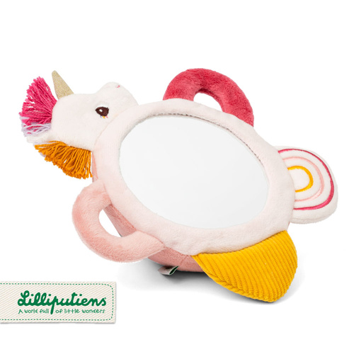 Lilliputiens Aktywizujące lusterko sensoryczne z uchwytami Jednorożec Lena 3m+