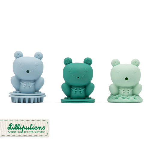 Lilliputiens Sensoryczne zabawki do kąpieli 3 Żabki 9m+