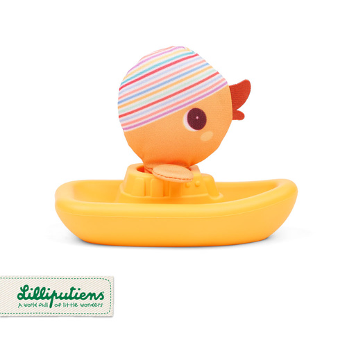 Lilliputiens Zabawka do kąpieli łódeczka z przytulanką Kaczorek Gaspard 6m+