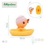 Lilliputiens Zabawka do kąpieli łódeczka z przytulanką Kaczorek Gaspard 6m+ - obrazek 4