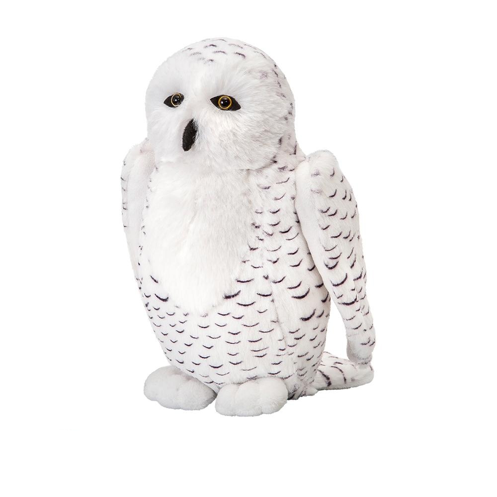 wild-planet-k8682-aan-green-white-owl-NQP7P20240124152012 (1) Wild Planet: pluszak maskotka sowa śnieżna - obrazek 1