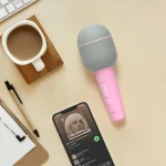 MOB: mikrofon Groovy różowy - obrazek 2