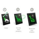 Kidywolf: Kidyneon zestaw do tworzenia świecącej dekoracji ściennej DINOZAURY - obrazek 10