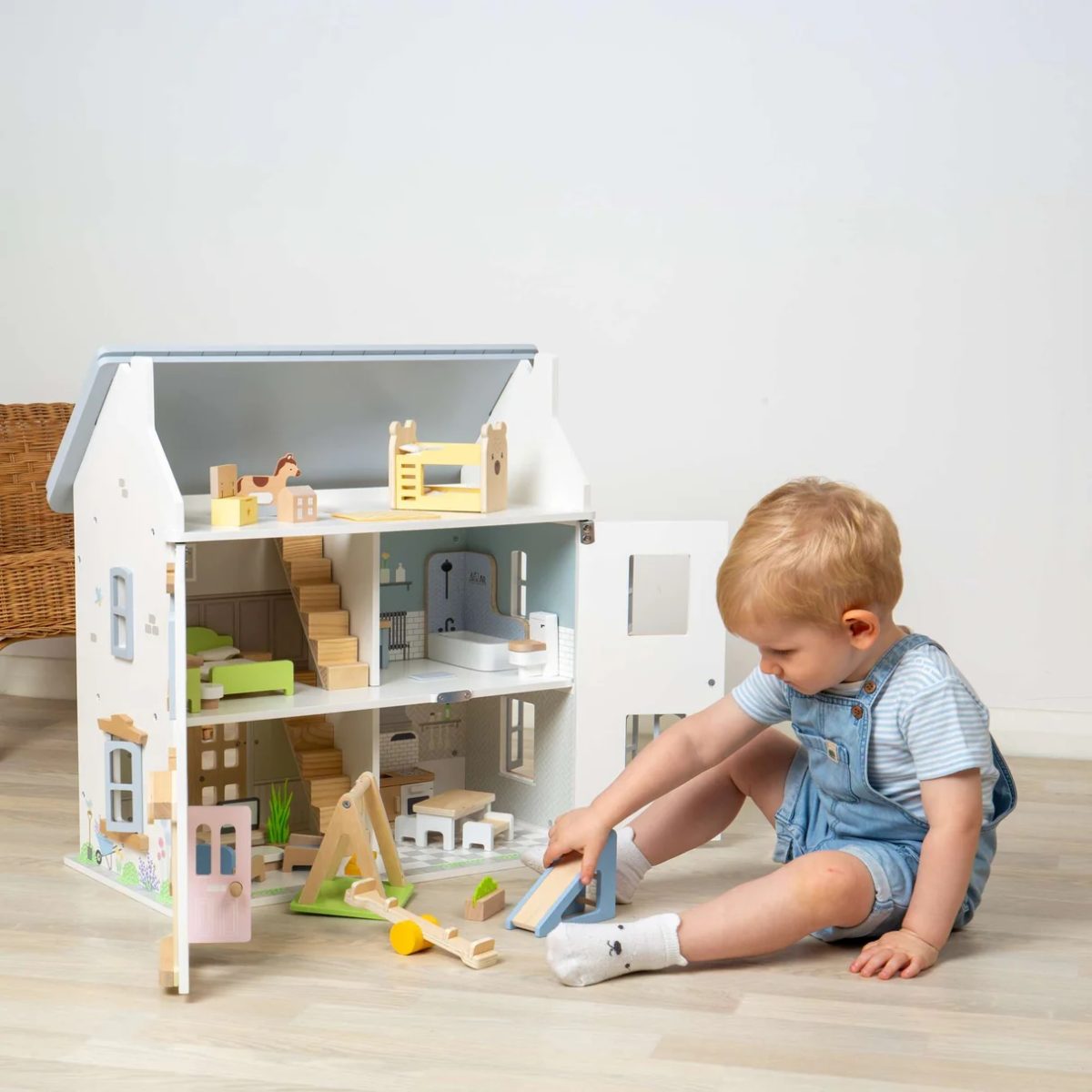 BigJigs: zestaw mebelków do salonu / pokoju dziennego - obrazek 2