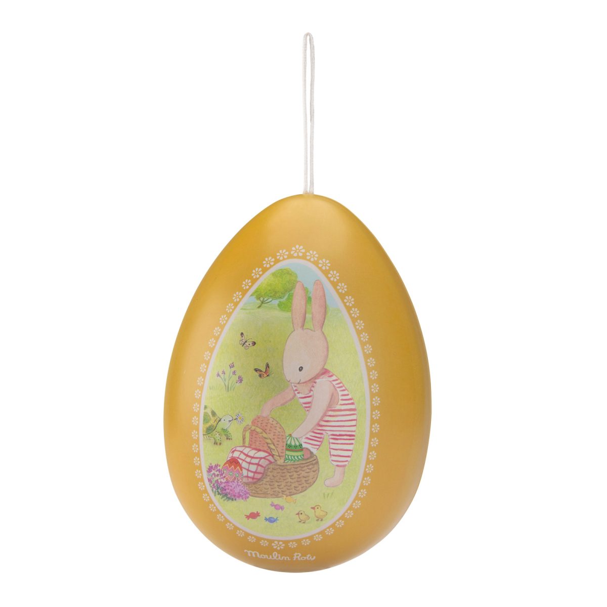 Moulin Roty: Otwierane metalowe jajko 19cm / La Grande Famille - obrazek 2