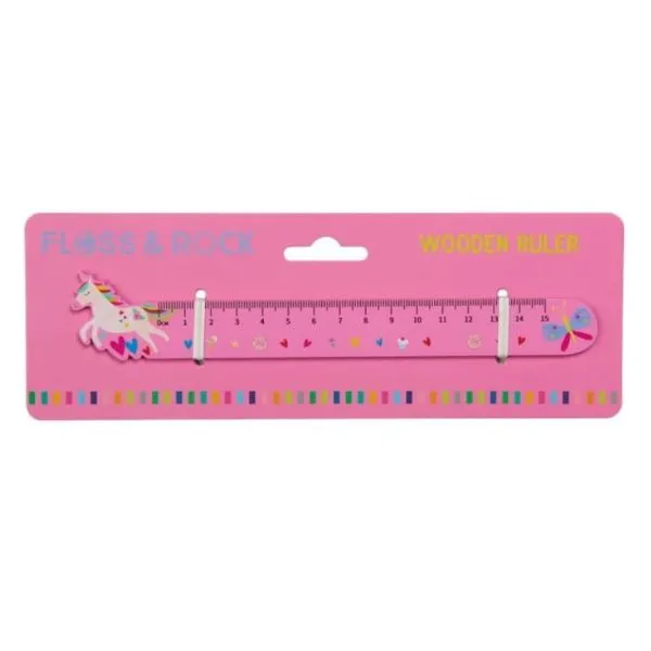 Floss&Rock: Drewniana linijka - Tęczowe Wróżki 3+