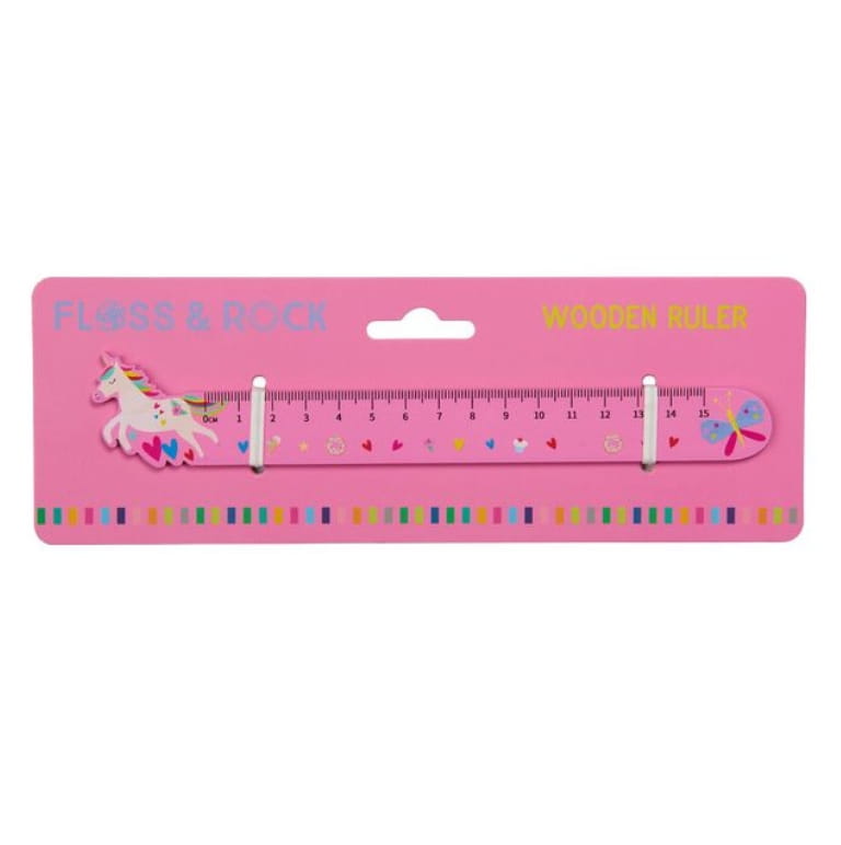 6368 Floss&Rock: Drewniana linijka - Tęczowe Wróżki 3+ - obrazek 1