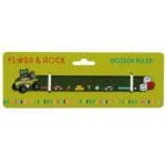 Floss&Rock: Drewniana linijka - Auta 3+