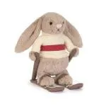 Jellycat: Króliczek Beżowy na Nartach 20 cm